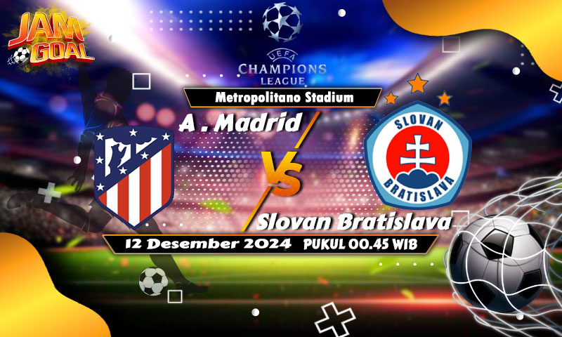 Prediksi Skor Atletico Madrid vs Slovan Bratislava