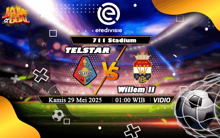 Prediksi Skor dan Statistik Telstar vs Willem II di 711 Stadium 30/5/2025 Pukul 01.00 WIB