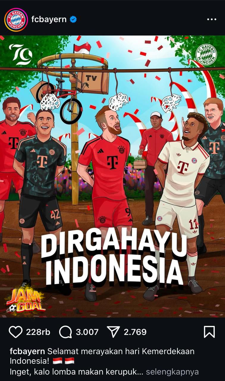 Klub-klub Eropa Turut Meriahkan HUT ke-80 RI