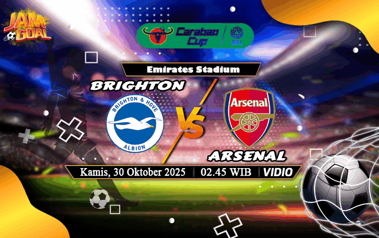 Prediksi Arsenal vs Brighton 30 Oktober 2025