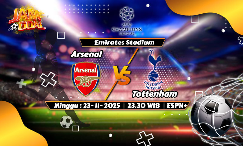 Prediksi Derby London Utara: Arsenal vs Tottenham, 23 November 2025